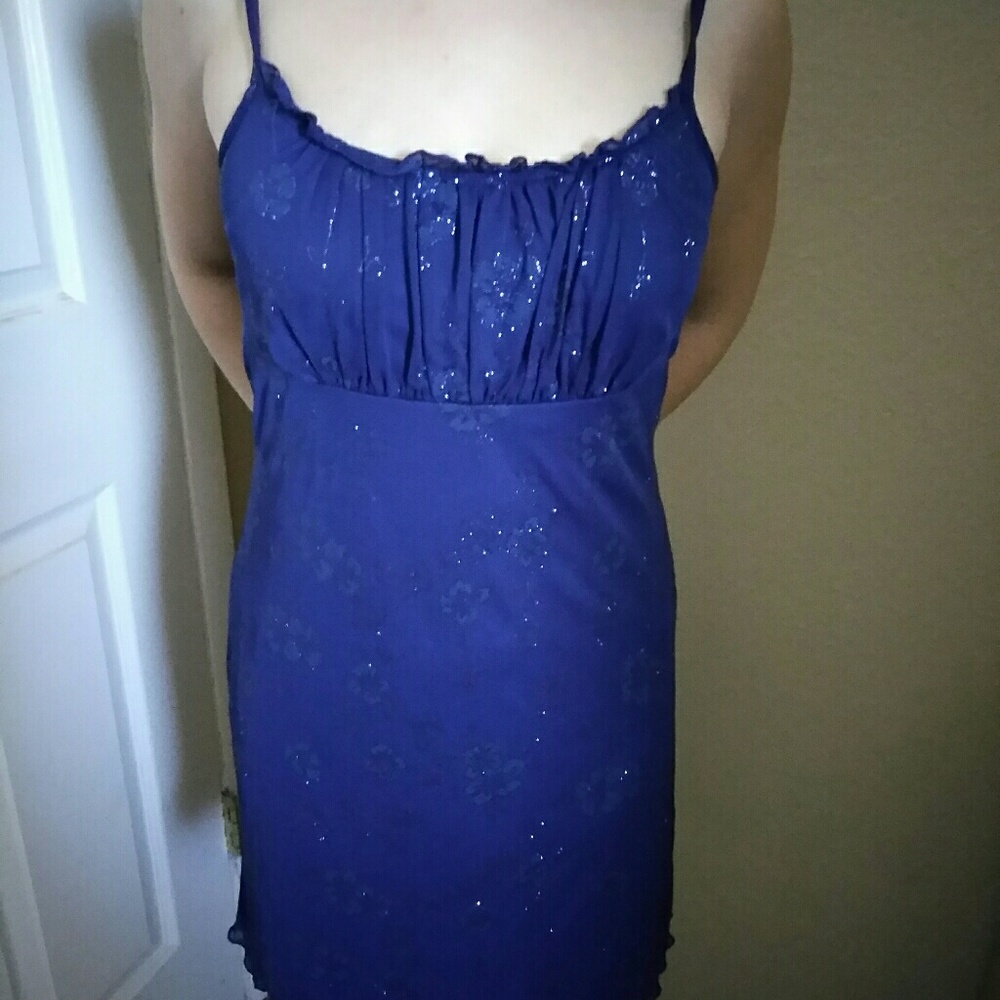 Blue prom dress